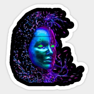 Face Smile Girl bkr Sticker